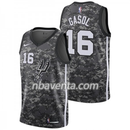 Camiseta Hombre San Antonio Spurs Pau Gasol 2 Nike City Edition Swingman
